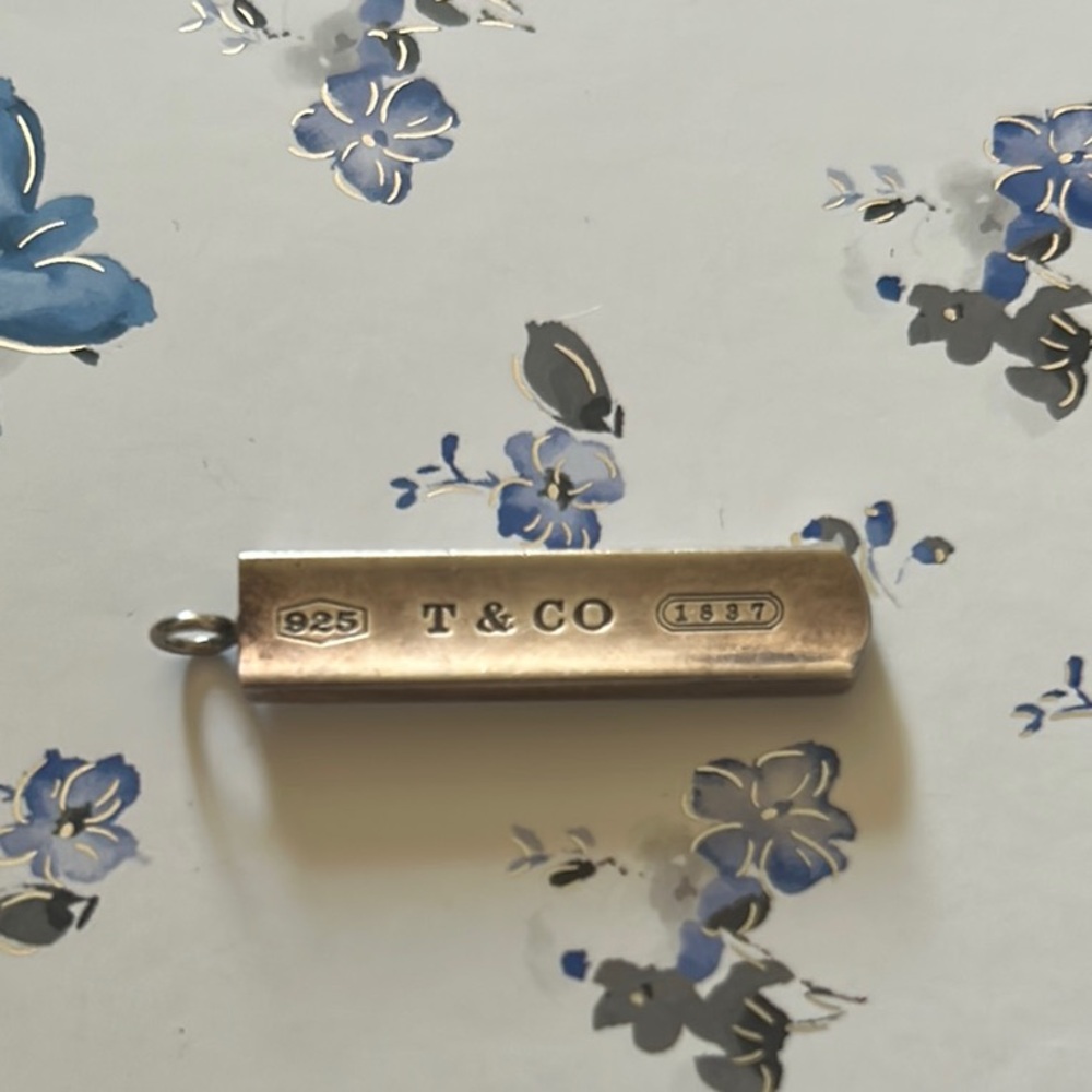 Tiffany & Co Silver Bar Pendant circa 2001 Rare & Vintage
